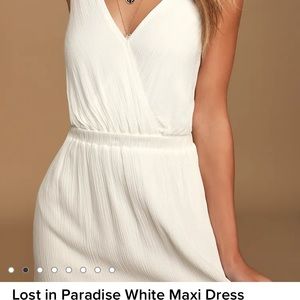 Lulus white maxi size small